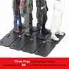 SIXPOINTS 36 Pieces Multi-PEG 6 inch Action Figure Display Stand Base,Model Support Stand Compatible with 1/12 Scale Star Wars Black Series Figure Toy