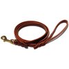 Ray Allen Mfg Signature K9 Braided Leather Leash, 5-Feet x 1/2-Inch, Burgundy