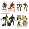 Baimiby 12 Pcs Army Men Action Figures,Military Soldier Toy Military Playset for Boys,US Army Men Action Figure with Weapon,Army Toy Set for Boys Age 4-7