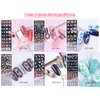 10 Pcs Nail Stamp Template Kit French, Contains 2 Stamper 2 Squeegee 6 Pattern Templates， for DIY Nail Decor Easy French Style Nail Art Designs, Nail Stamper Stencil Plates Set Manicure Nail Supplies