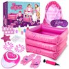 Shemira Gift Set for Girls 7, 8, 9, 10-12 Years Old, Spa Day Toys, Kids Manicure Pedicure Kit and Nail Art Kit, Birthday Gifts for Girls Age 7-12, Girls Party Supplies