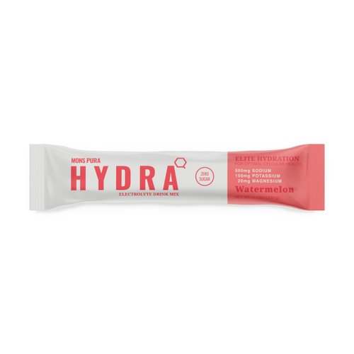 Mons Pura Hydra - Elite Hydration Electrolyte Drink Mix (30 Count, Grape, Watermelon, Lemonade Flavors)