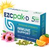 EZC Pak+D 5-Day Immune System Booster with Echinacea, Vitamin C, Vitamin D & Zinc for Immune Support - Vitamins for Immune System Support, Immune Boosters for Adults