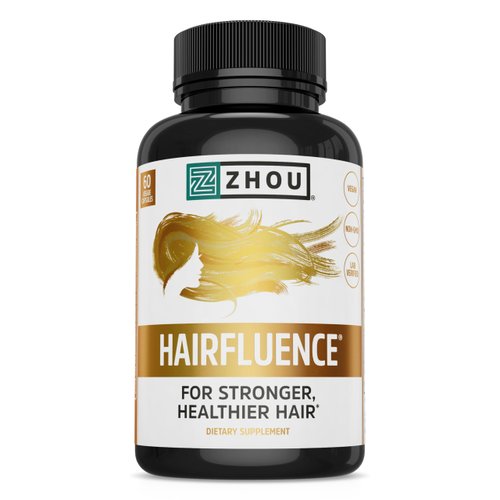 Zhou Hairfluence, Hair Growth Supplement with Clinically Studied Lustriva and Keranat and Hair Vi...