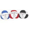 DIRTBAG Classic Footbag Hacky Sack 3 Pack, Handmade, Pro-Grade Durability, Original Design, Machine Washable - White
