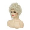 Dai Cloud Blonde Curly Wigs for Women Platinum Gold Synthetic Hair Ladies Halloween Party Cosplay Dress 18th Costume Wig