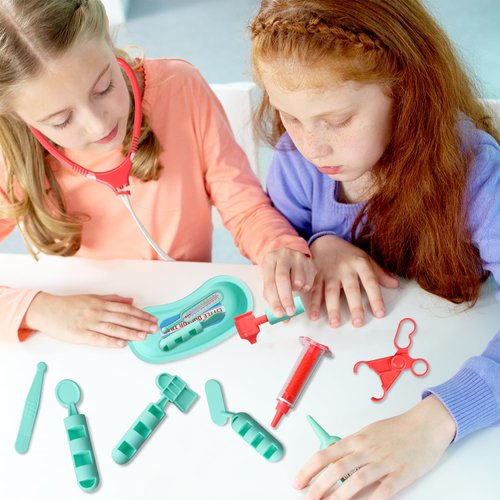 WbwZ Doctor Kit for Toddlers 3-5, 24PCS Pretend Dentist Kit Playset Toy for Kids with Medical Bag Stethoscope Role Playing Game Gift for Boys Girls Aged 3 4 5 6 (Medical Bag)