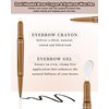 2-in-1 Eyebrow Pen & Brow Freeze Gel: Sketch, Define & Set - Waterproof, Smudge-Proof, Long-Lasting Definition, Eyebrow Crayon Pomade + Clear Eyebrow Wax Pencil, Brow Lift for Natural Look-Light Brown