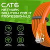 GearIT Cat 6 Ethernet Cable 0.5 ft 6-Inch (24-Pack) - Cat6 Patch Cable, Cat 6 Patch Cable, Cat6 Cable, Cat 6 Cable, Cat6 Ethernet Cable, Network Cable, Internet Cable - Orange 0.5 Foot