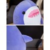 COSGOO 12.9 Inch Soft Purple Shark Plush Hugging Pillow Cute Shark Stuffed Animal Plushies Shark Doll Toy Kids Stuffed Animals Shark Plush Toys for Birthday, Valentine, Christmas or Daily