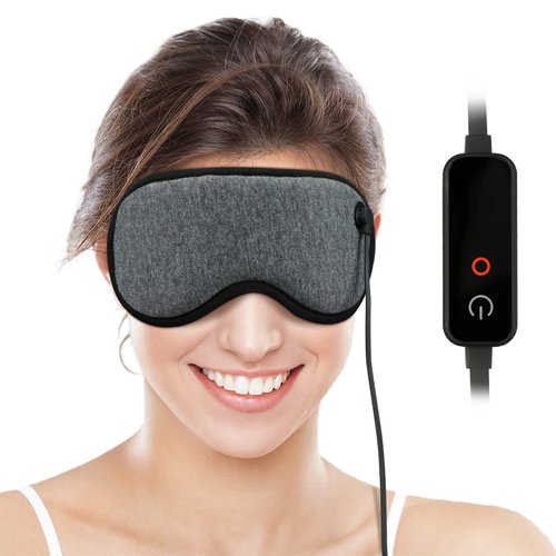 Jeenda Heated Steam Eye Mask, Warm Compress For Eyes, Pressure Relief Eye Mask For Sleeping, Relieve Eye Fatigue and Eye Strain