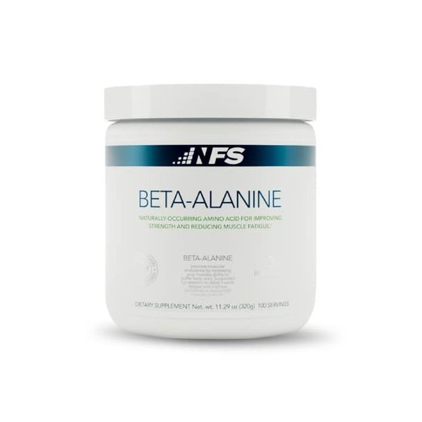 NF Sports Beta Alanine Muscle Recovery Powder, Reduces Muscle Fatique, Dietary Supplement, Unflavored Protein Powder No Artificial Sweeteners, Promotes Muscle Carnosine Levels (320g, 100 Servings)