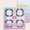 Long Full Fluffy Wispy Lashes Pack Lightweight Volume Clear Band Soft 3D Mink False Eyelashes 8 Pairs Reuseable Natural Look