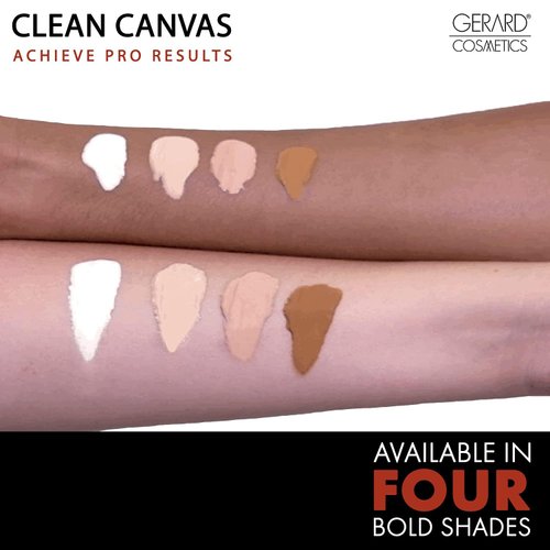 Gerard Cosmetics Clean Canvas White Eye Concealer and Base Smudge Proof | Makeup Primer and Eyeshadow Base | Made in the USA | Vegan Formula | Cruelty Free