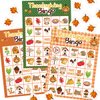 Thanksgiving Bingo Game for Kids 24 Players 8 Designs Multi Color Holiday School Activity Party Game Supplies