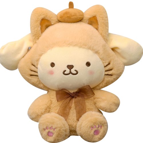 Pompompurin Plush Toys 8", Lovely Anime Plush Stuffed Animals Doll, Soft and Cute Cartoon Plush Toys for Kids, Fans, Collectors Christmas Day, New Year, Valentine's Day, Children's Day, Home Decor