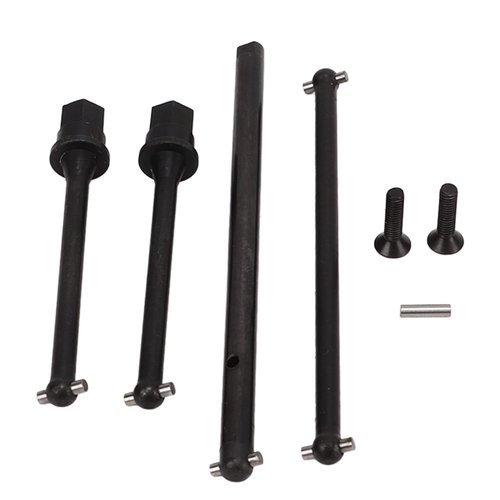Oumefar RC Drive Shaft, High Load Capacity Steel RC Middle Drive Shaft for Axial JR 1/18 RC Car Parts, Steel Centre Drive Shaft RC Car Replacement Parts(Black)