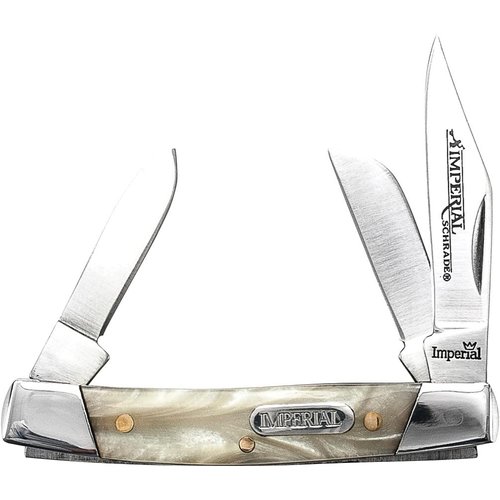 Schrade Imperial IMP14 Small Stockman Stainless Steel Folding Pocket Knife for Outdoor, Outdoor Survival and EDC