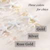 CASDRE Starfish Bride Wedding Hair Vine Pearl Bridal Headpiece Beach Wedding Hair Accessories for Women and Girls(B Rose Gold)