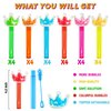 uoyoi Princess Party Favors,24Pcs Glitter Crown Bubble Wands for Kids,Bling Crown Bubble Wand for Princess Birthday Party Supplies,Classroom Prizes Pinata Goodie Bag Stuffers Gift