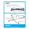 DOOViC 2 Pack Readers Blue Light Blocking Reading Glasses 3.0 Strength Flexible Lightweight Anti Eyestrain Computer Reading Glasses for Women Men
