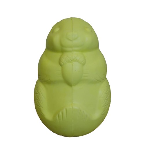 Jolly Pets Rubber Squirrel Dog Toy/Treat Holder, 3 Inches, Green (JC003 GRN)