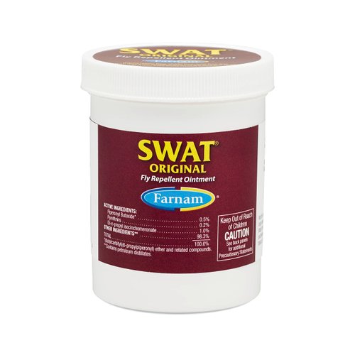 Farnam SWAT Fly Repellent Ointment for Wounds, Sores, Scratches and Abrasions Pink 7 Ounces