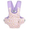 GAGAKU Baby Doll Carrier for Toddler Toy Baby Carrier for Dolls Accessories Doll Carrier for Little Girls – Purple (with Pink Flowers)