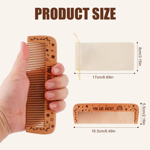 Birthing Comb For Labor Pain, Wooden Natural Labor Comb and Essentials Hair Comb with First Time Mom Must Haves Childbirth Comb for Pregnant Women