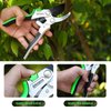 Grootpow PPS01 Premium Bypass Pruning Shears, Aluminum Construction Garden Clippers with SK5 Carbon Steels Blades, 4-Point Pivot Design, 5/8” Garden Shears with Ergonomic Handles for Gardening