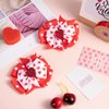 Whaline 2Pcs Valentine's Day Hair Bow Clips 5.3 Inch Red White Heart Cute Hair Pins Alligator Barrettes for Girls Women Toddlers Wedding Birthday Christmas