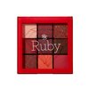Ruby Kisses Eye Shadow Palette, 9 Shadows (1 PACK, Ruby)