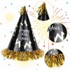 2025 Happy New Year Party Decorations 26pcs New Year's Eve Party Supplies Includes Cone Hats, Tiaras and Bead Necklaces Party Supplies for New Year