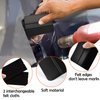 Car Window Tint Kit Vinyl Wrap Tool Kit Include Felt Squeegee, Window Film Application Kit Window Tinting Tools Film Cutters, Retractable Utility Knife and Edge Trimming (Black)
