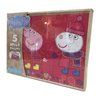 Peppa Pig 5 Wood Puzzles in Wooden Storage Box (Styles Will Vary)