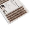 Bodermincer 231 Clusters D Curl Dark Brown/Black Individual Eyelash Extension Fish Tail Cluster Eyelashes Premium Eyelashes Mink Lashes Professional Lash Extension (14mm, Dark Brown)