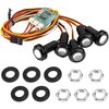 ShareGoo 5Led RC Light Kit Bumper Light Headight 18mm w/10 Modes Compatible with Traxxas Slash 2WD/4×4 1/10 RC Car