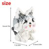 Larcele Cat Micro Building Blocks Pet Mini Building Toy Bricks,1022 Pieces KLJM-02 (Model 2284)