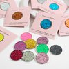 HUDABABY Glitter Eyeshadow Palette for Women - Sparkle and Shine with Sequin Infused Shades (6 Colors-B)