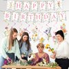 Rngmsi Flower Birthday Decorations for Girls - 11PCS Girls Birthday Party Decorations Wildflower Happy Birthday Banner Garland Flower Hanging Swirls Decorations Birthday Party Decorations for Women