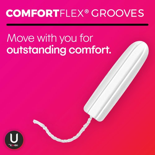 U by Kotex Click Compact Tampons, Super Absorbency, Unscented, 45 Count