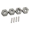 GDOOL Spare Parts Aluminum Alloy Wheel Hub Hex 25-ZJ09 LG-ZJ09 920-ZJ09 for 1:10 9125 9155 9156 S920 S921 RC Car(4 PCS)
