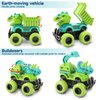 Monster Truck Toys for 2 3 4 5 Year Old Boys Gifts, 2 Pack-Dinosaur Toys for Kids 3-5 with 6 Mini Small Dinosaur Toys, Ideal Monster Trucks for Toddlers 2-4 Years Christmas Birthday Gifts