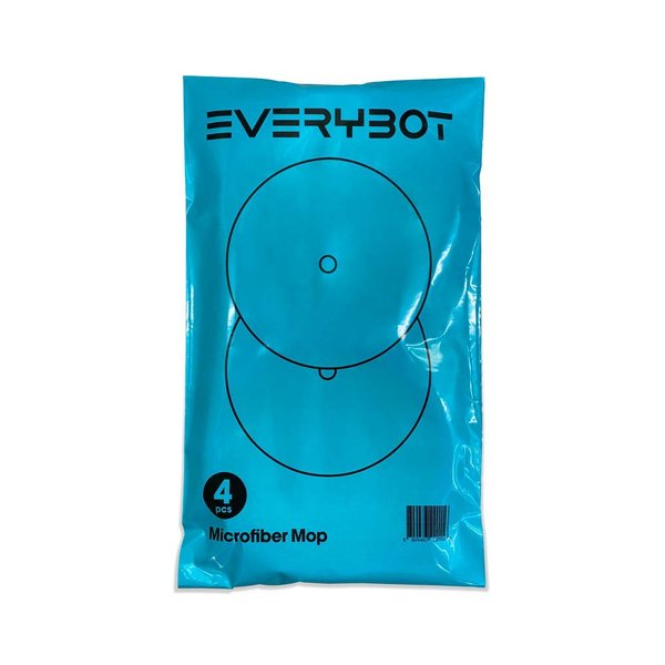 EVERYBOT Replacement Accessory of Edge, Washable Microfiber Mop Pads for Robot (4pcs)
