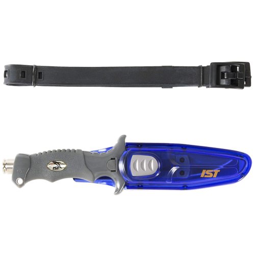 IST K-10 Stainless Steel Dive Knife (Clear Blue)
