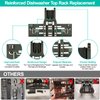 Upgraded W10546503 Dishwasher Top Rack Adjuster Compatible with Kitchenaid Dishwasher Parts Upper Rack WPW10546503 Dishwasher Replacement Parts for Whirlpool Kenmore Dishwasher Rack-10pcs
