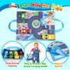 Press and Go Car Toys for Toddlers 1-3,Baby Truck Vehicle Set with Playmat/Storage Bag Traffic Signal,First Birthday Gifts for Toddler Toys Age 1-2-3 Year Old Boy Toys Birthday Gift for Boy Girls
