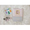 Pearhead Hello Baby First 5 Years Memory Book, Baby Girl Keepsake for New and Expectant Parents, Pregnancy And Milestone Journal, Pink