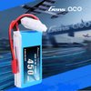 Gens ace 11.1V 450mAh 3S 25C LiPo Battery Pack with JST Plug for Blade Torrent 110 Baby Hawk Micro 2 E-Flite Blade 180 CFX Micro FPV Racing Drone Quadcopter RC Car Heli Airplane Boat Truck