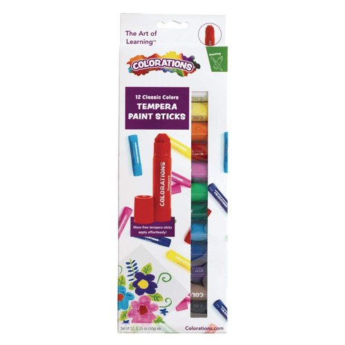 Tempera Paint Sticks, Set of 12, No Mess, Non Toxic, Quick Drying,Vibrant Colors, Kids Painting, Painting, Art,Craft, Childrens Paint Sticks, Tempera Paint Sticks for Kids, Solid Tempera Paint Sticks